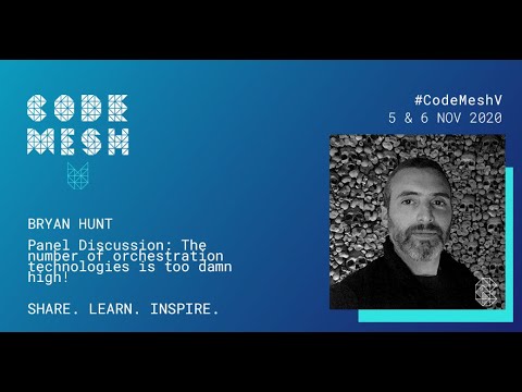 CodeMeshIO's tweet card. Panel Discussion: The number of orche | Code Mesh V 2020
