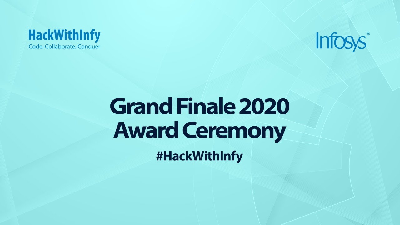 InfosysCareers's tweet card. #HackWithInfy 2020 Grand Finale Award Ceremony