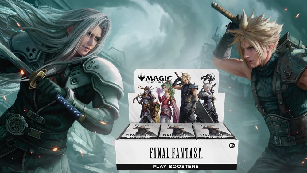 GameSpot's tweet card. You can also save big on the Final Fantasy Commander Decks themed around FF7, FFX, and FF6.