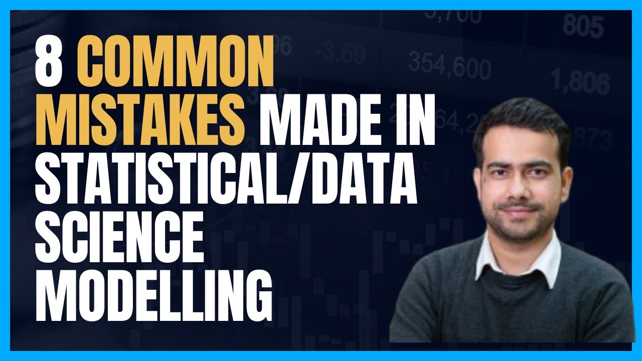 AnalyticsUniver's tweet card. 8 COMMON MISTAKES MADE IN DATA SCIENCE/STATISTICAL MODELLING