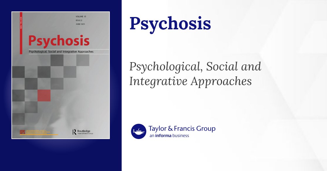 isps_int's tweet card. Patient perspectives on recovery from psychosis have been studied. However, there are few studies on recovery from particular psychotic experiences. Persecutory delusions are common, often distress...