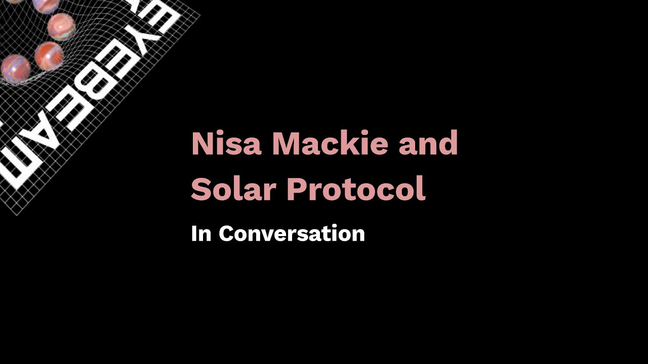 eyebeamnyc's tweet card. Solar Protocol and Nisa Mackie at Eyebeam's From the Rupture: Ideas...