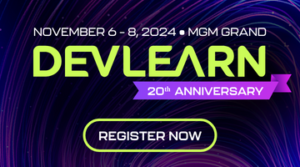 elearnindustry's tweet card. Join us on November 6–8, 2024, in Las Vegas for DevLearn 2024: North America's largest learning technologies event.