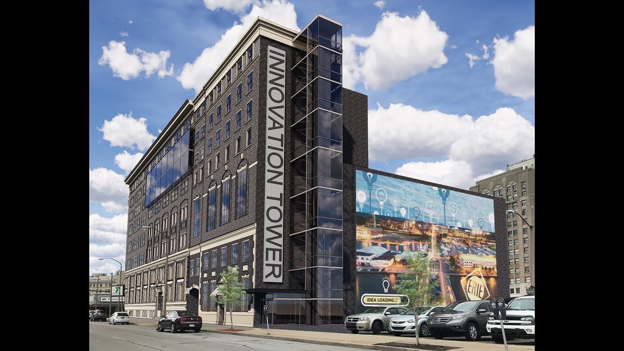 eriedayofcode's tweet card. Erie Innovation District (EID)