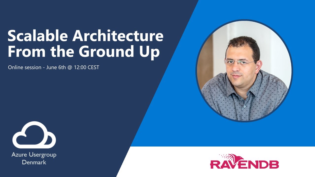 RavenDB's tweet card. Scalable Architecture From the Ground Up
