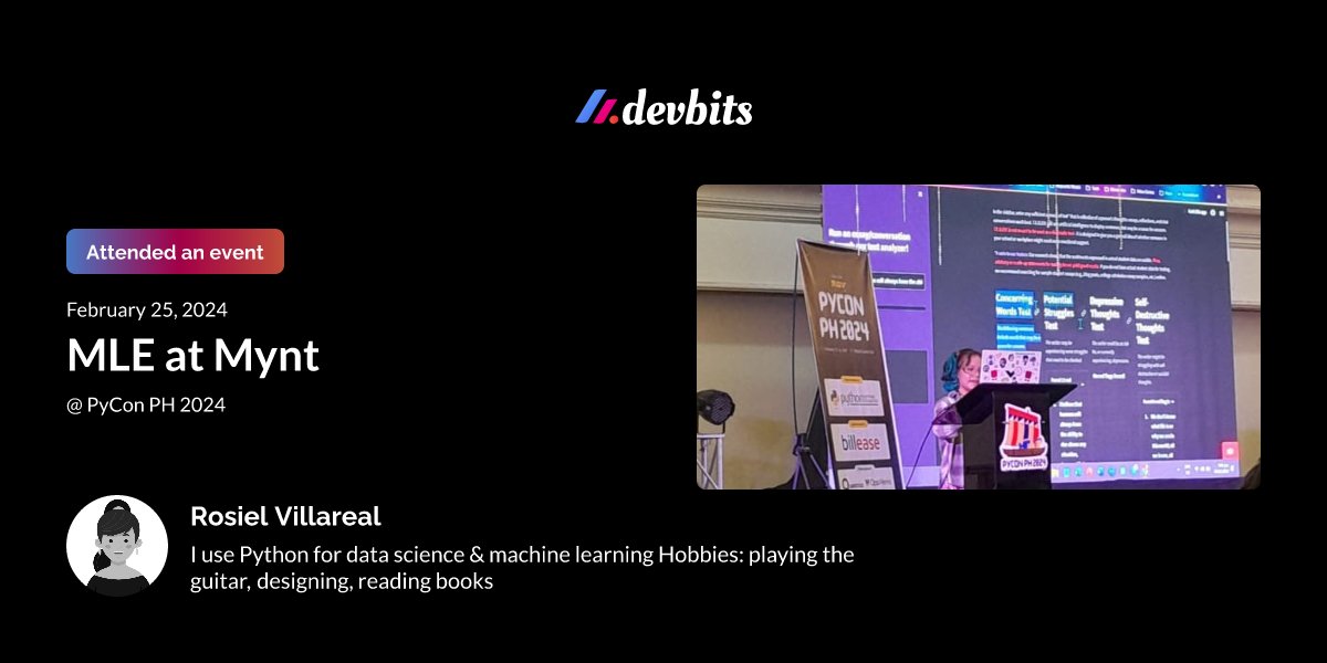 devbitsph's tweet card. Learning from inspiring speakers about Python in different use cases!