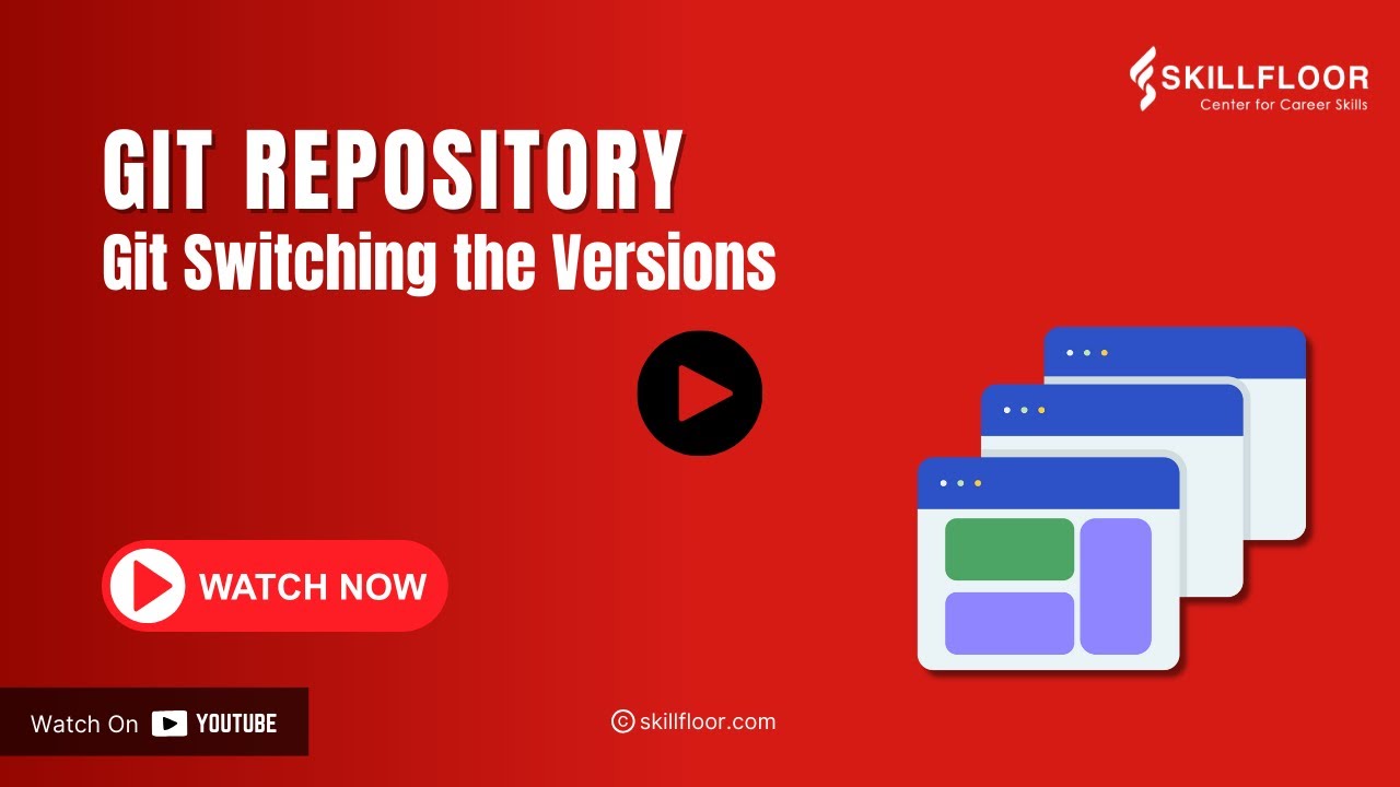 skillfloor's tweet card. Git Switching the Versions | GIT REPOSITORY | Skillfloor