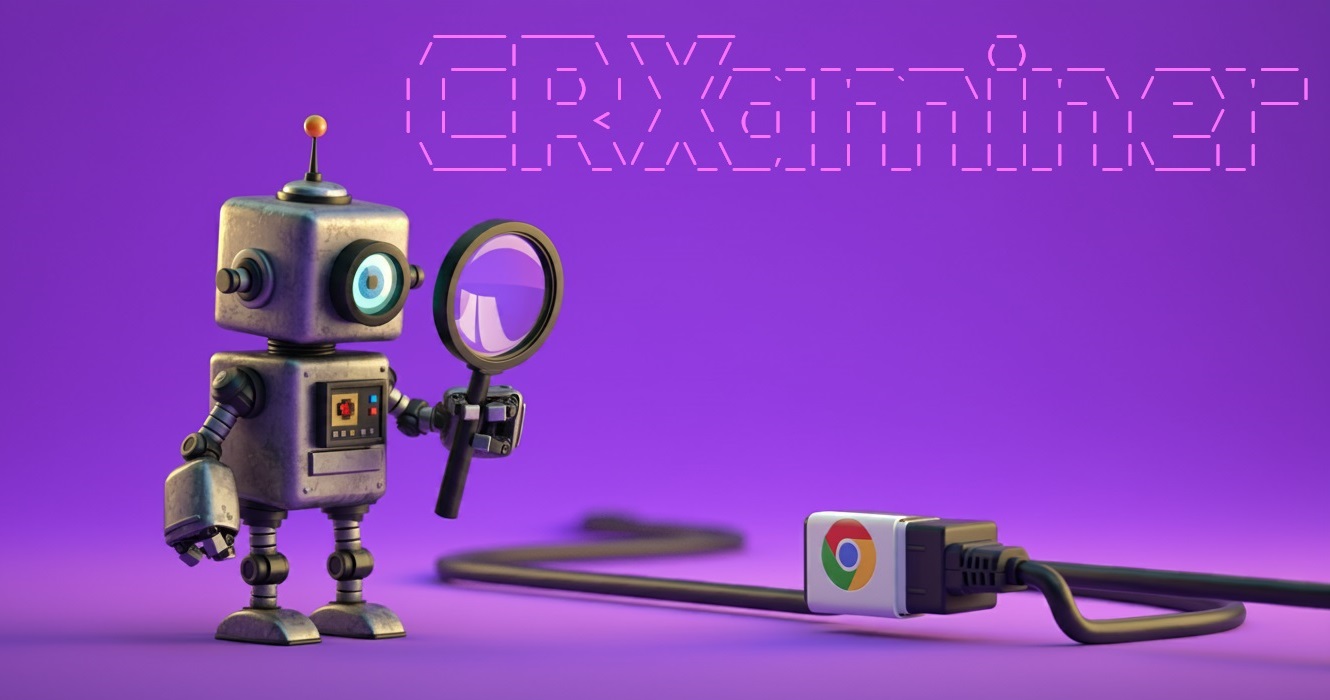 CRXaminer's tweet card. Web application for examining Chrome extensions and identifying potential security issues
