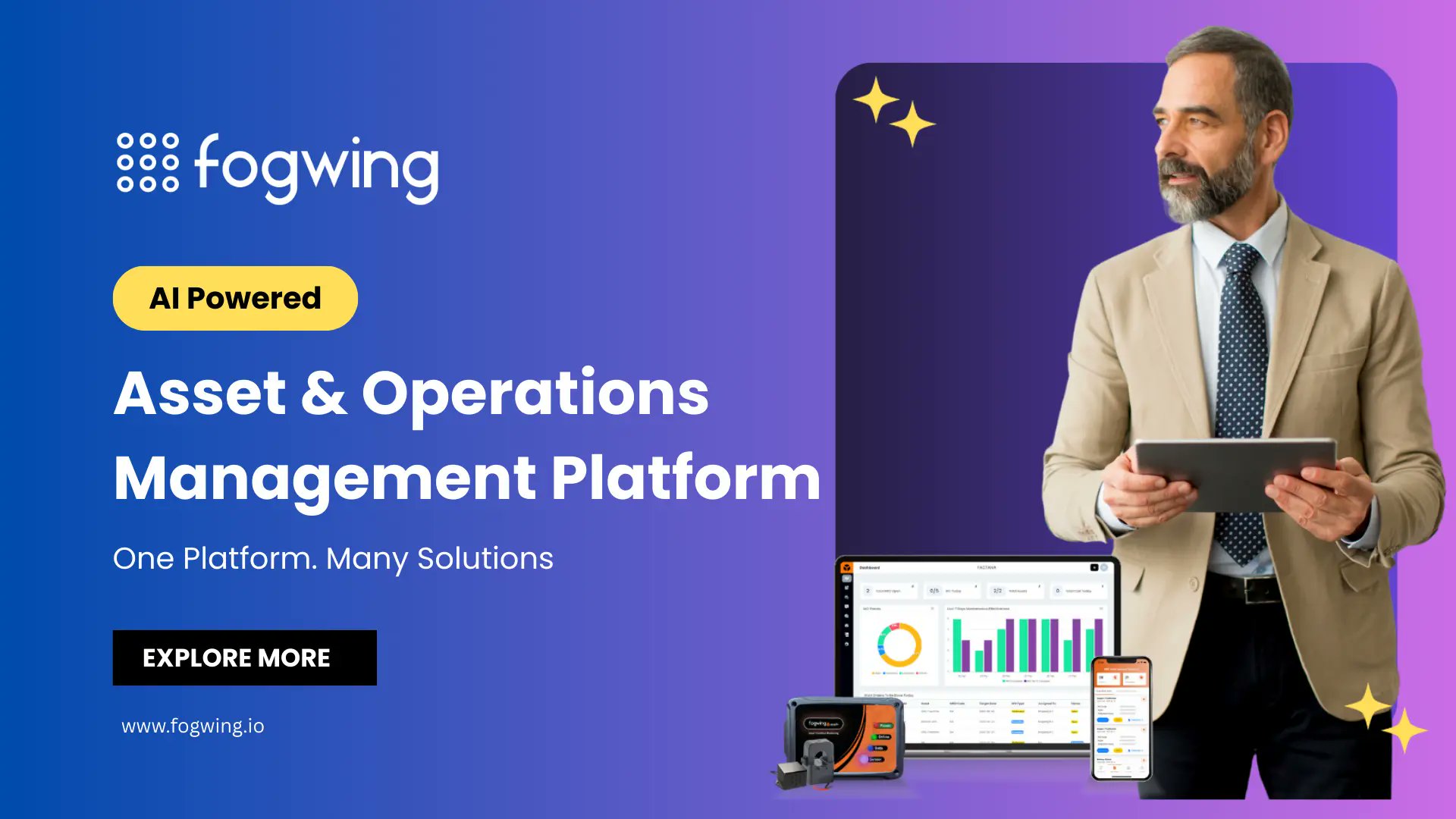 Factana_IoT's tweet card. Fogwing is the Industrial IoT Platform available as Service for Industrial Transformation. Digital Industry transformation required connected production, which is possible through IIoT solution.