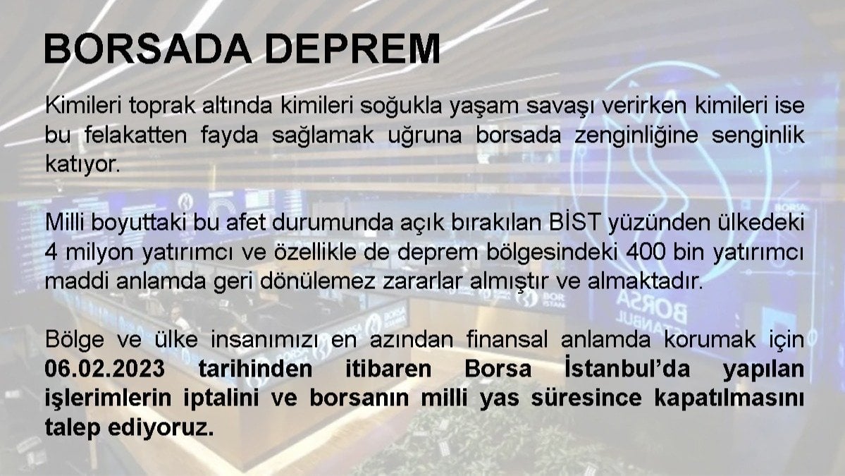 mstf4557's tweet card. Borsa İstanbul İşlemleri İptal Edilsin