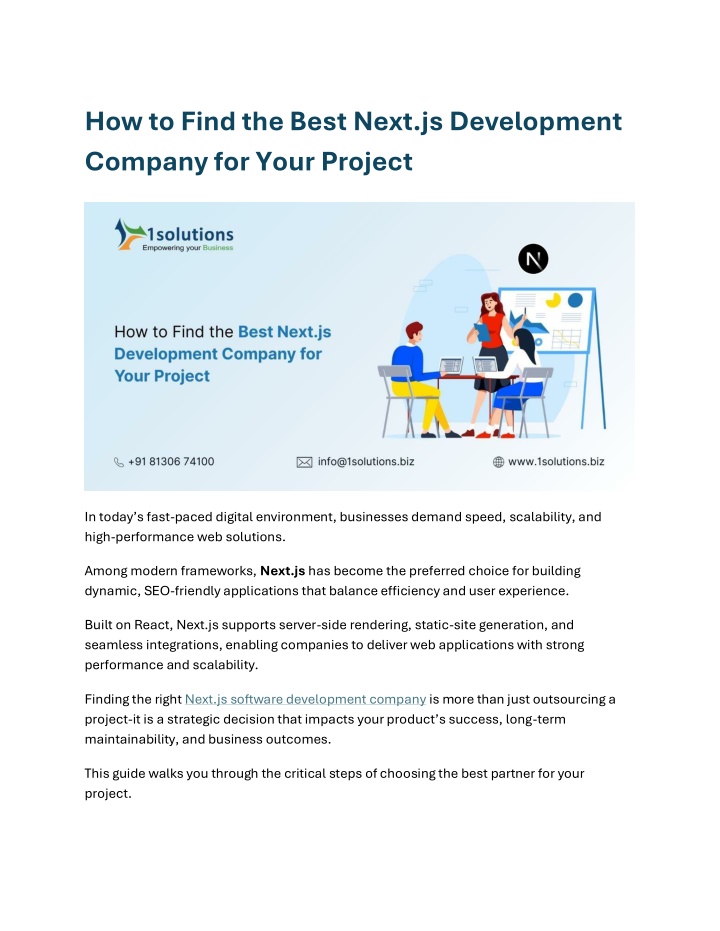 PrincessKaur26's tweet card. How to Find the Best Next.js Development Company for Your Project (1)...