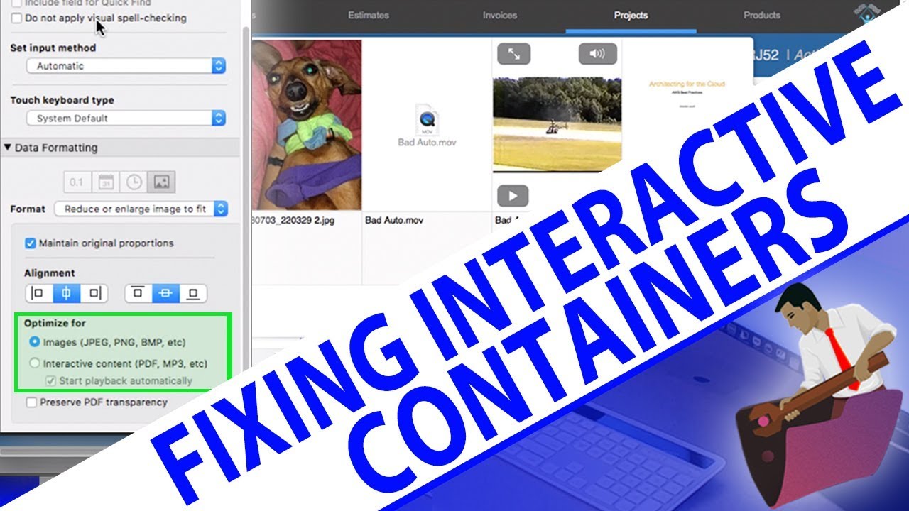 FilemakerV's tweet card. Fixing Interactive Containers - Which are not Interactive-FileMaker...