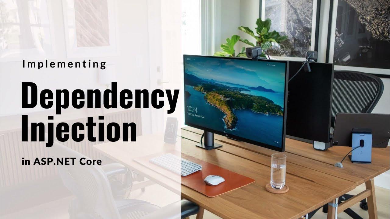 CodeMurals's tweet card. Implementing Dependency Injection in ASP NET.Core