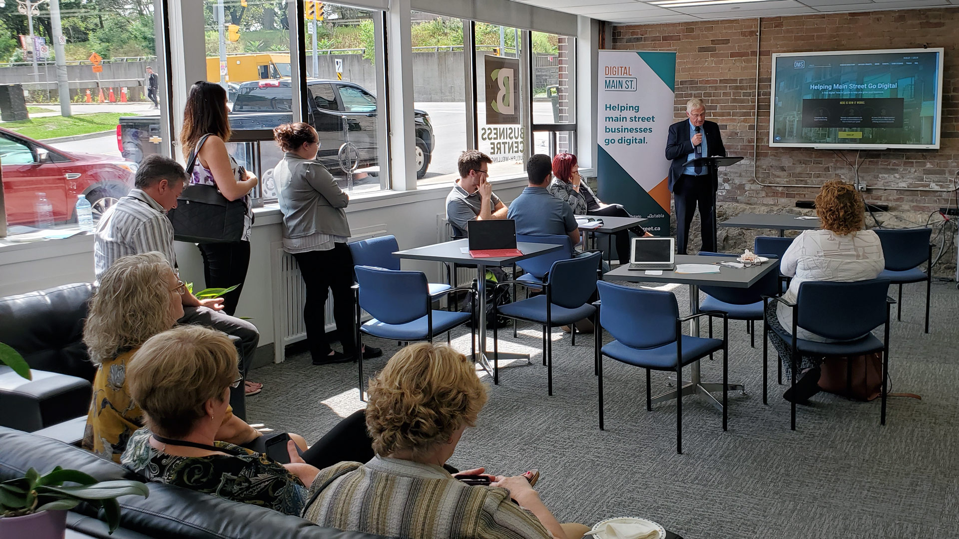 BCGuelphWell's tweet card. New Client Intake - Business Centre Guelph-Wellington