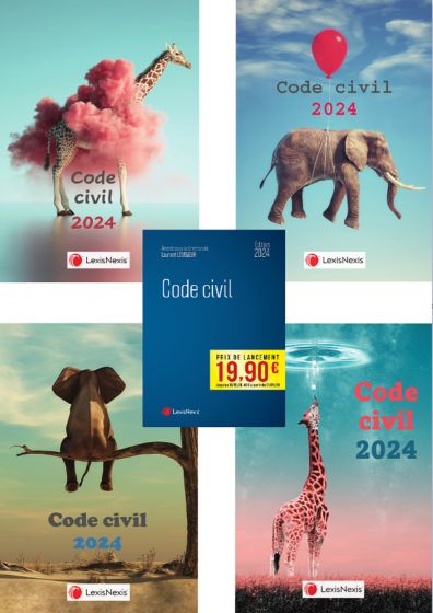 Elise_Cozic's tweet card. Trop canons nos nouvelles jaquettes du Code civil 2024 ! #lexisnexis #codebleu 👉 Lien vers la boutique Code jaquette girafe nuage : https://lnkd.in/exv5hZgT 👉 Lien vers la boutique Code jaquette...