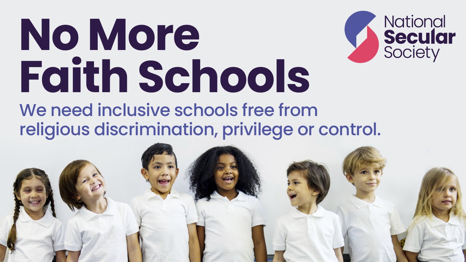 RachnaLeveque's tweet card. No more faith schools: secular inclusive schools for all