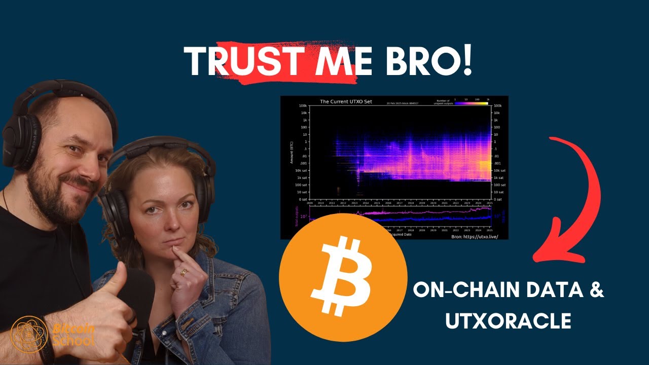 BitcoinschoolNL's tweet card. Trust me bro! - On-Chain data en UTXOracle | Les 90
