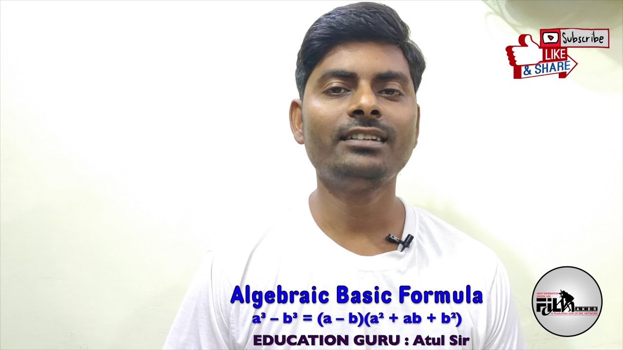 shaninokia's tweet card. Algebraic Basic Formula a³ – b³ = (a – b)(a² + ab + b²) #EducationG...