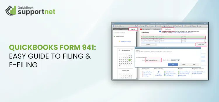 qbsupportnet's tweet card. Learn to e-file your IRS tax form 941. Open this guide to know the important and necessary information to make your tax payment
