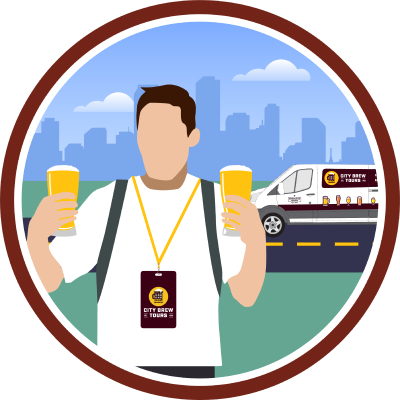 anxious_oracle's tweet card. City Brew Tours (Level 1): Hey, Beer Tourist, that's 2 venue check-ins! You're really getting to know the local beer scene. Level up your next beer journey: City Brew Tours include beer, transporta...