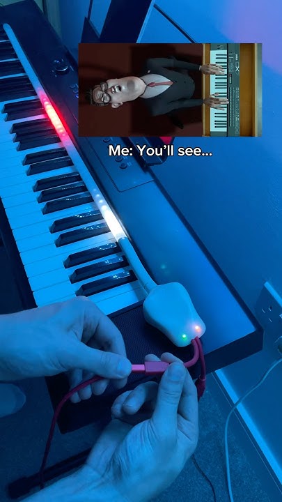 taichi_kosgiii's tweet card. Learning Axel F with an AI Teacher 👀 #piano #pianotutorial #learnp...