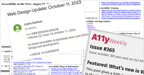 apedreroes's tweet card. Digital accessibility blogs and newsletters