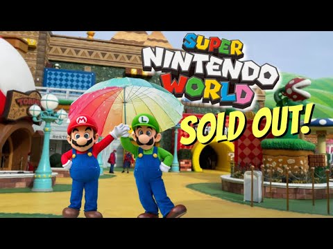 DreamTourBlog's tweet card. Super Nintendo World in The Rain | Massive Crowds