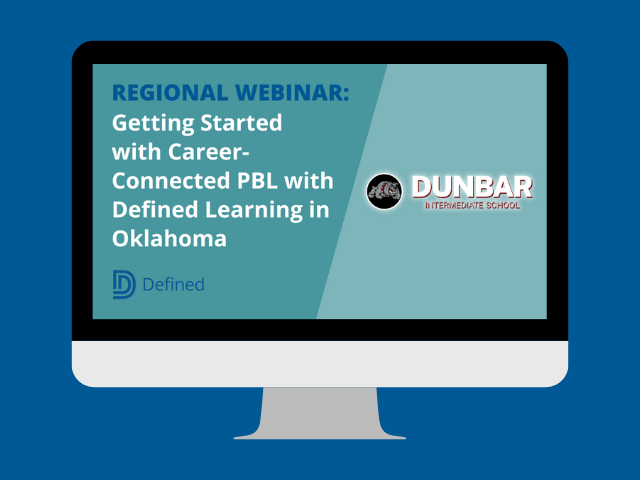 DefinedLearning's tweet card. In this complimentary webinar, you’ll learn how to implement project-based learning in your school or district and get a feel for what project-based learning looks like in the classroom.