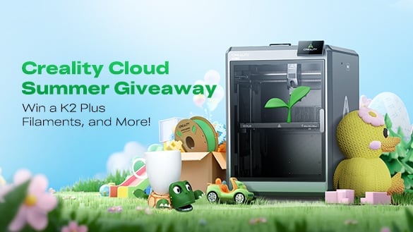 KU5E's tweet card. 🎉 Join the Creality Cloud Giveaway! Win a high-end 3D printer (K2 Plus) 🖨️, premium filament 🎨, or a 1-month Premium Membership 🌟 Complete tasks on the Gleam page to earn entries — the more you...