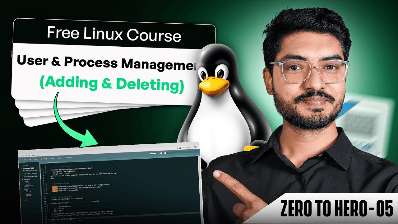 staragile12's tweet card. Linux User Management Explained: Usermod & Processes ✅ (Ep 5)