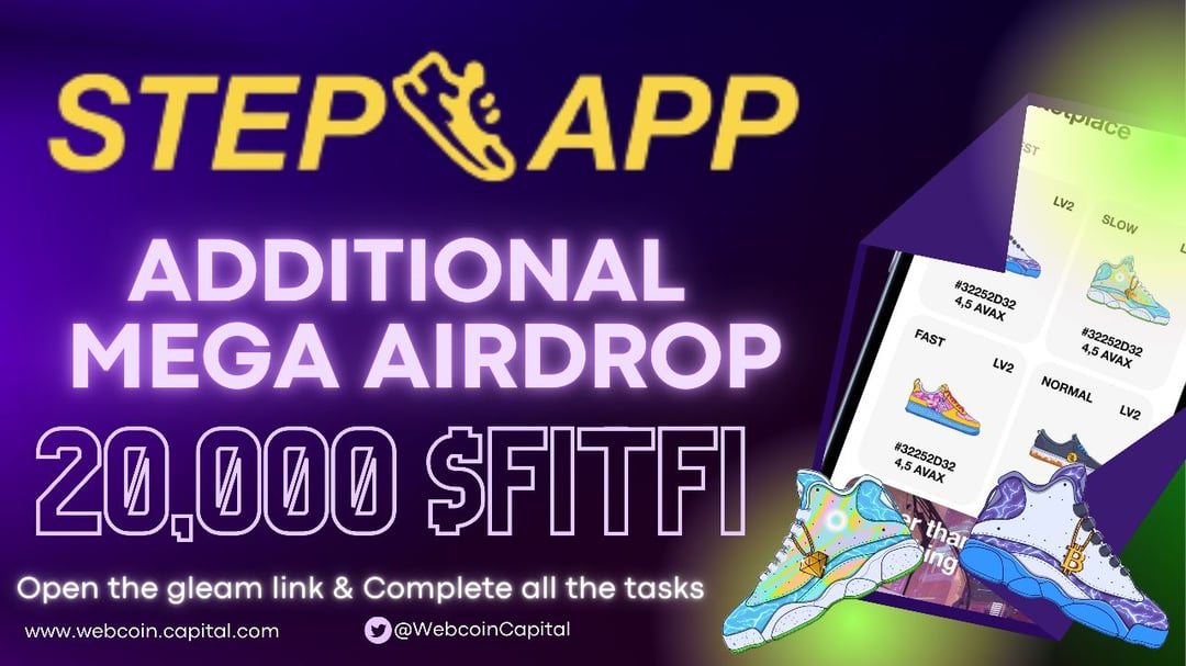 SaduthSaduth1's tweet card. 🚀 AIRDROP DETAILS 🚀 Prizepool - 20,000 $FITFI Deadline - 25 June Distribution - 1 July About Step app Step App is a protocol for FitFi. The first project built on this protocol is a gamified step...
