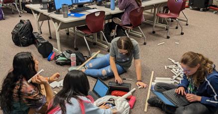 CS4All_GCPS's tweet card. Lanier High School has earned the College Board AP Computer Science Female Diversity Award for achieving high female representation in AP Computer Science A.