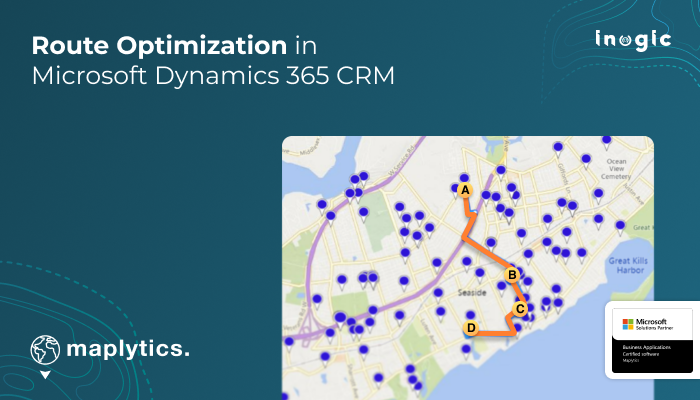 Maplytics's tweet card. Get optimized routes for salespeople with Maplytics! It helps field reps get there faster by providing multi-stop routes and turn-by-turn navigation.