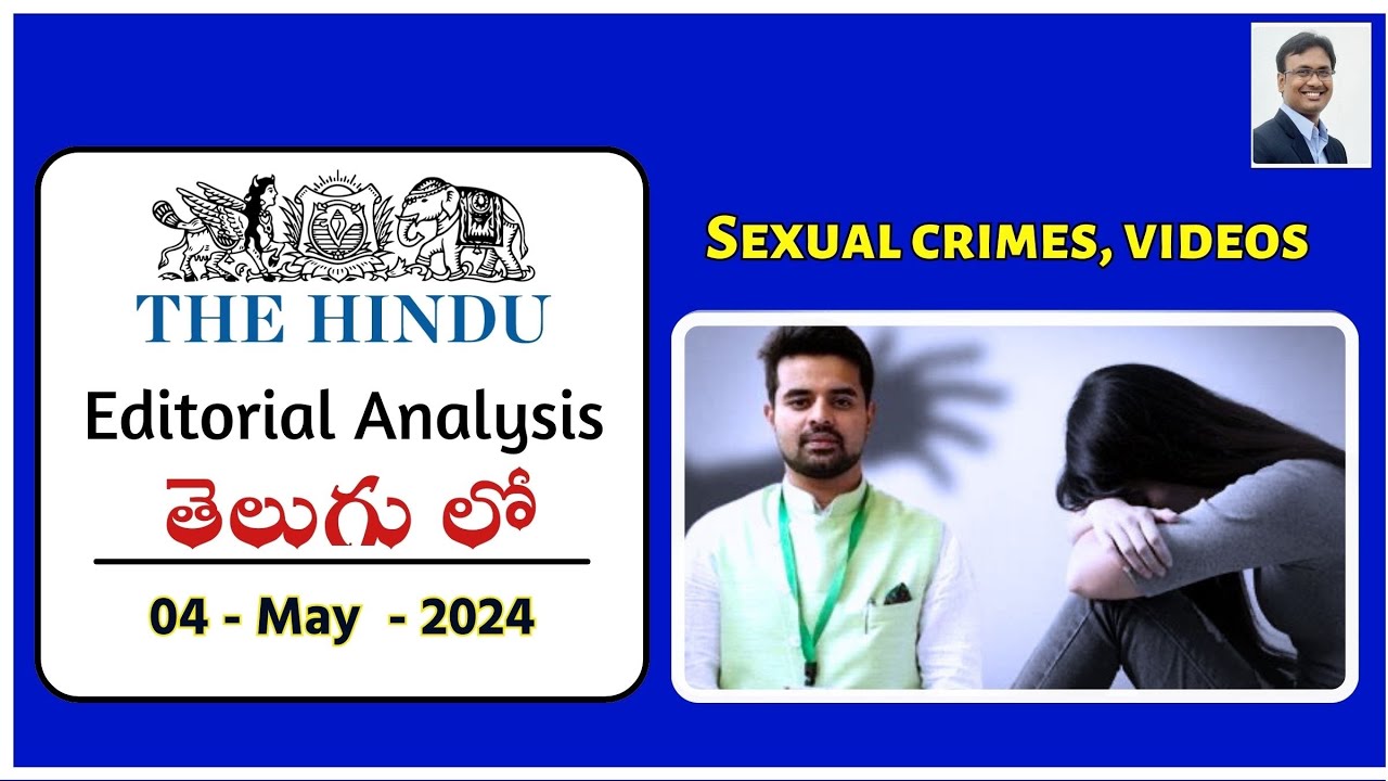 LTXClasses's tweet card. The Hindu Editorial Analysis in Telugu by Suresh Sir | 4th May 2024 |...