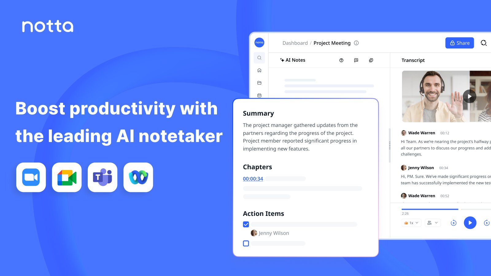 Digital_ToolsX's tweet card. Automatically transcribe and summarize your meetings, interviews, or recordings into searchable text with Notta. Start for Free.