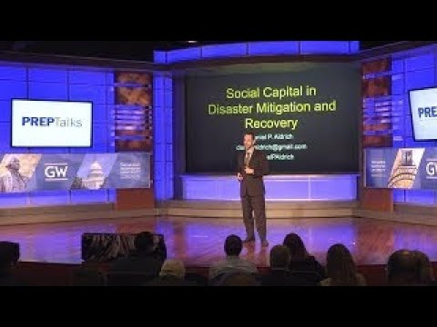 DanielPAldrich's tweet card. PrepTalks: Dr. Daniel Aldrich "Social Capital in Disaster Mitigation...