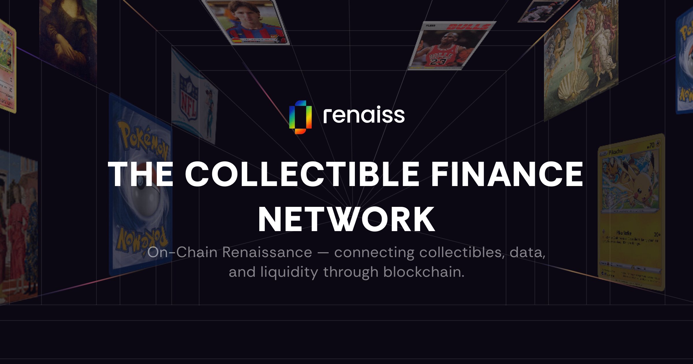 LazyDevLab's tweet card. Renaiss transforms real-world collectibles into verified, liquid, and data-driven digital assets. As the Collectible Finance Network, it connects trading cards, art, and luxury items to DeFi liquid...