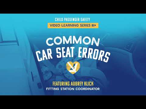highwaysafetyDE's tweet card. Common Car Seat Errors