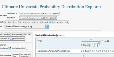 tinystatistics's tweet card. Download Ultimate Univariate Probability Distribution Explorer to access formulas for more than 500 distributions and 60 properties options. Soon to be part of Wolfram|Alpha.