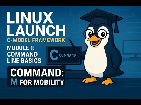 linuxlaunch's tweet card. Linux Launch 1.4 - Command line basics: M is for Mobility