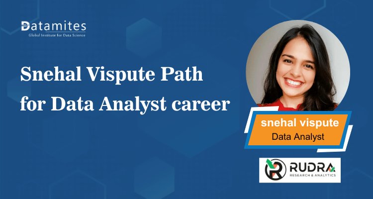 DataMites's tweet card. Discover Snehal Vispute’s inspiring journey from biotechnology to data analytics, highlighting her learning path, projects, and career shift with DataMites. Explore how offline Data Analyst courses...