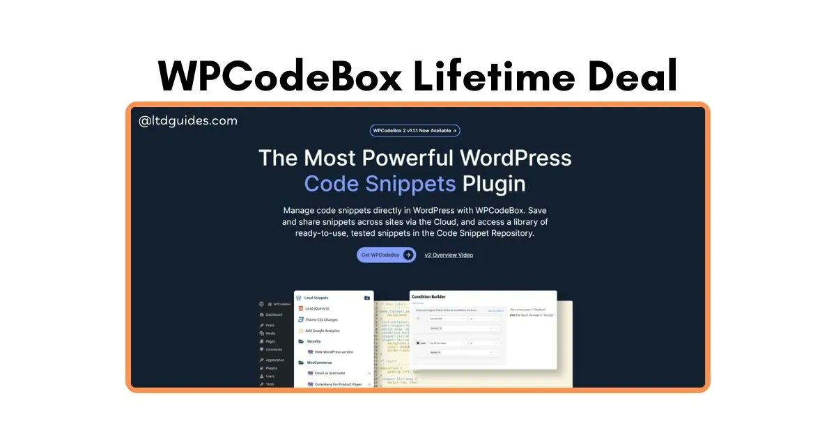 ltdguides's tweet card. One such tool that is gaining traction for its powerful capabilities is WPCodeBox Lifetime Deal. This blog post will take an in-depth look at WPCodeBox,