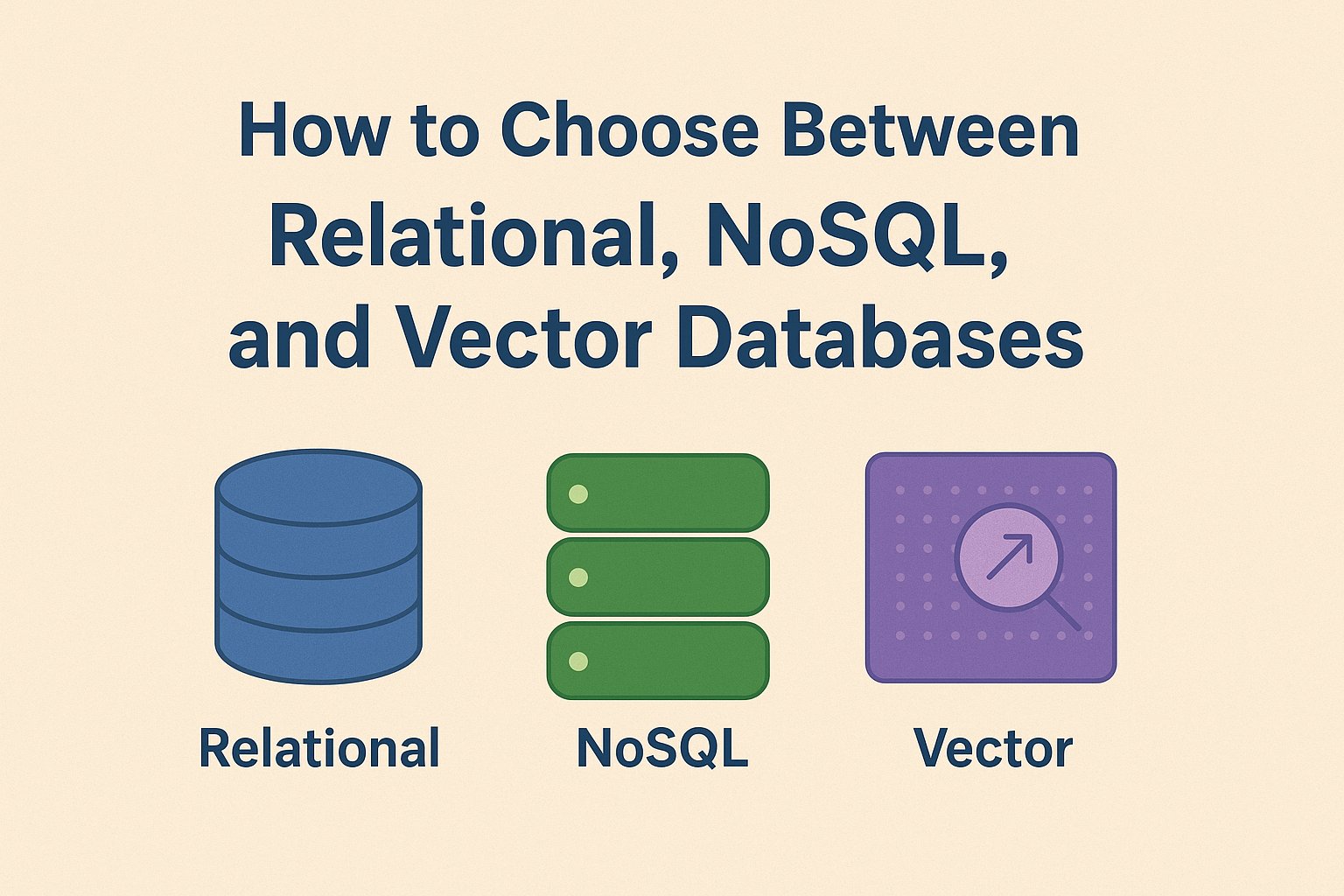 octabyte_io's tweet card. Learn how to choose between relational, NoSQL, and vector databases. Compare use cases, strengths, and examples to find the best fit for your project.