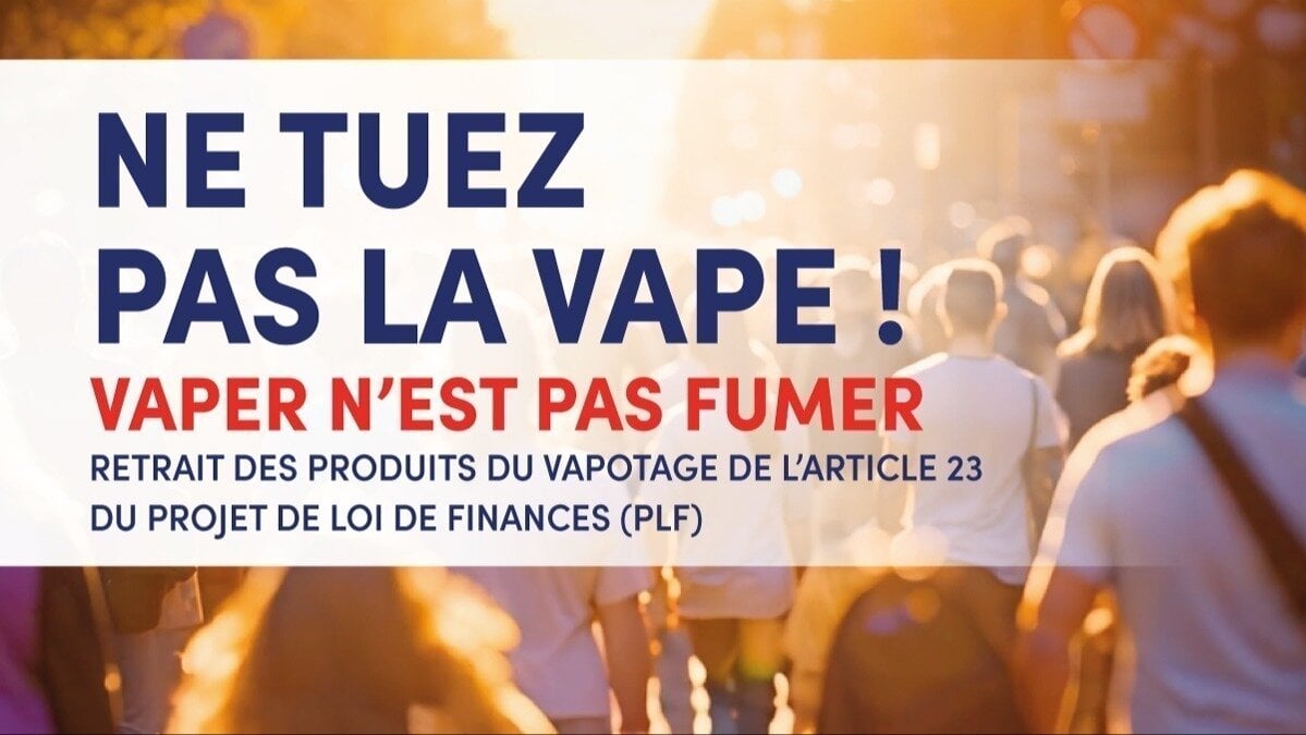 Labarda5's tweet card. Vaper n'est pas fumer. Lettre à nos élus.