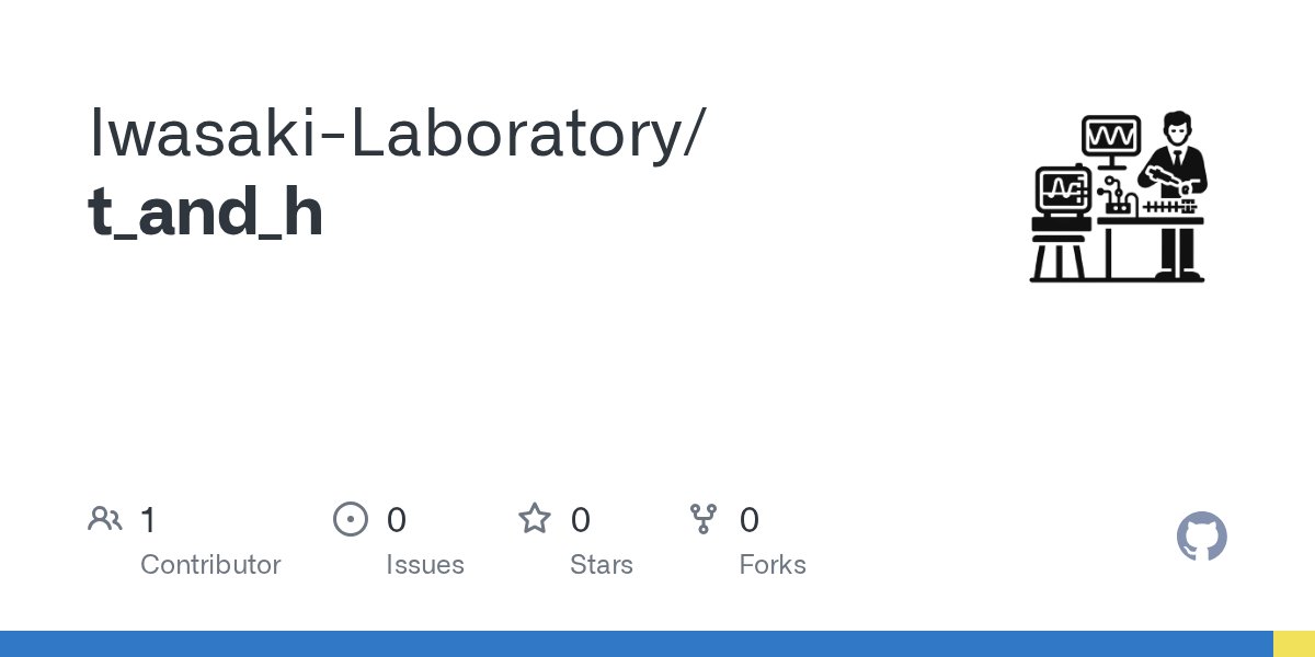 ilab_at_niigata's tweet card. Contribute to Iwasaki-Laboratory/t_and_h development by creating an account on GitHub.