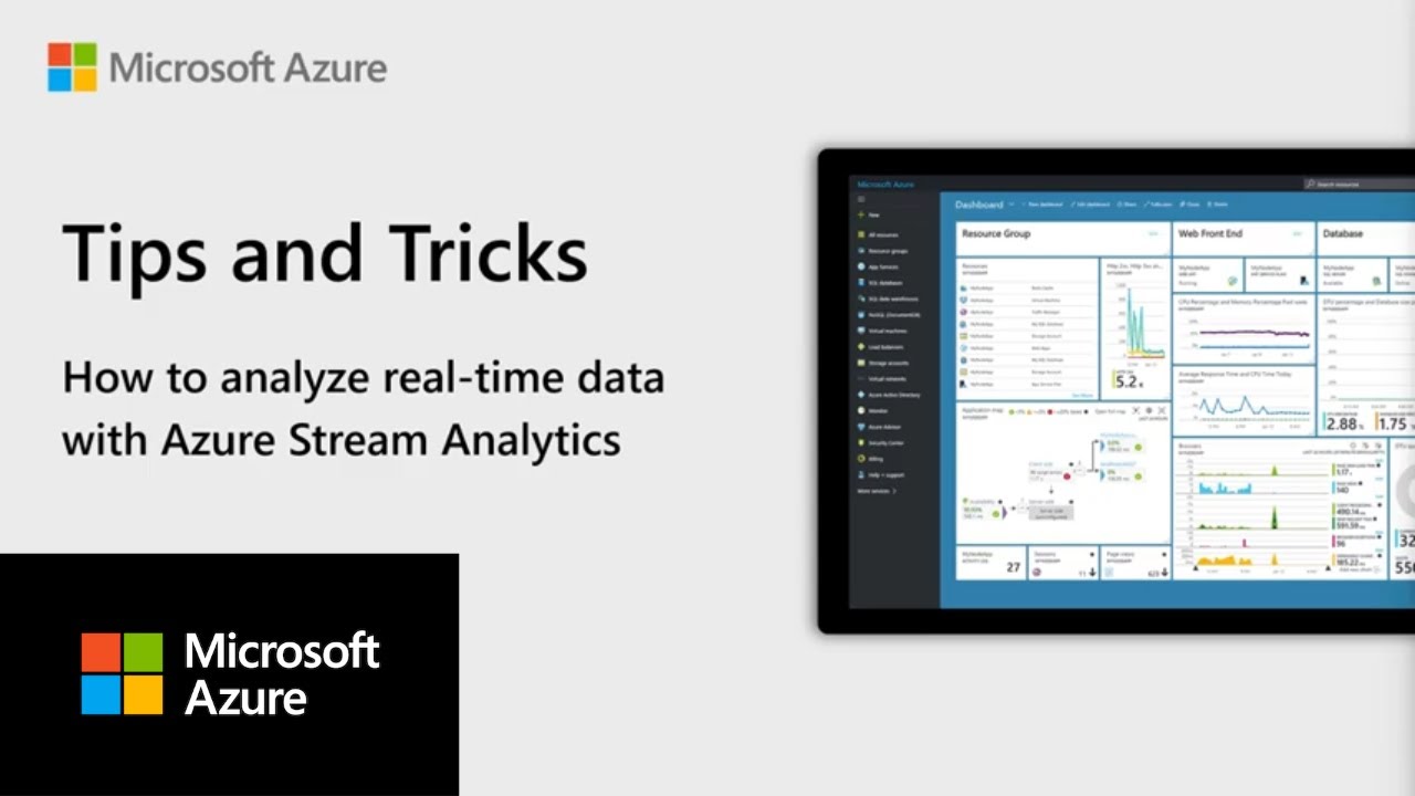 AzureSupport's tweet card. How to analyze real-time data with Azure Stream Analytics | Azure...