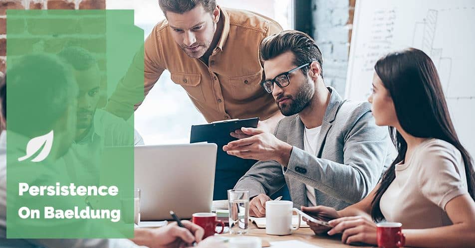 baeldung's tweet card. How to best set up Transactions in Spring - the configuration, Transaction Propagation and which layer should have Transactional Semantics.