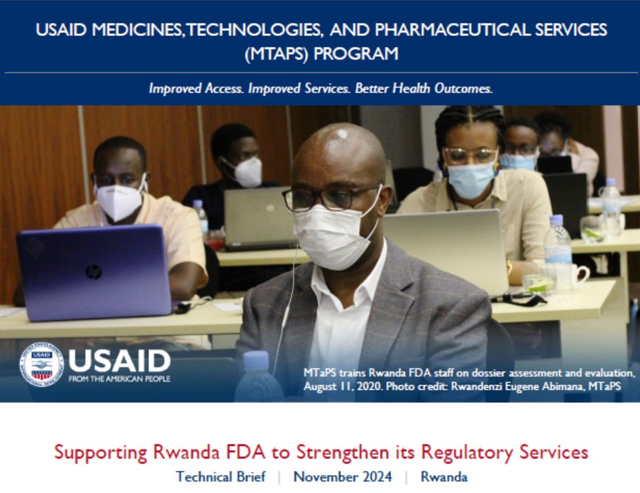 MTaPS_Program's tweet card. The Rwanda FDA, established in 2018, has been working towards improving its regulatory capacity since its inception. To achieve maturity level 3 (i.e., a stable, well-functioning, […]