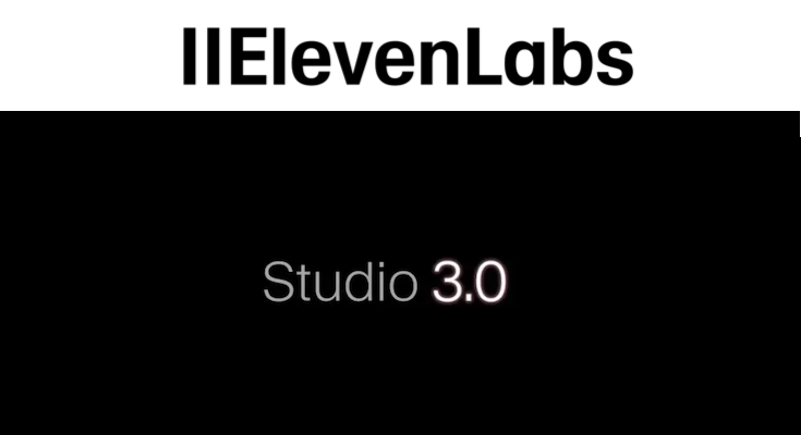 robotstart's tweet card. AIオーディオリサーチ・製品開発のリーディングカンパニーであるElevenLabsが、複数のクリエイティブなAIオーディオモデルを統合した新しいプラットフォーム『Studio 3.0』を正式にリリースしました。 ElevenLabs / イ