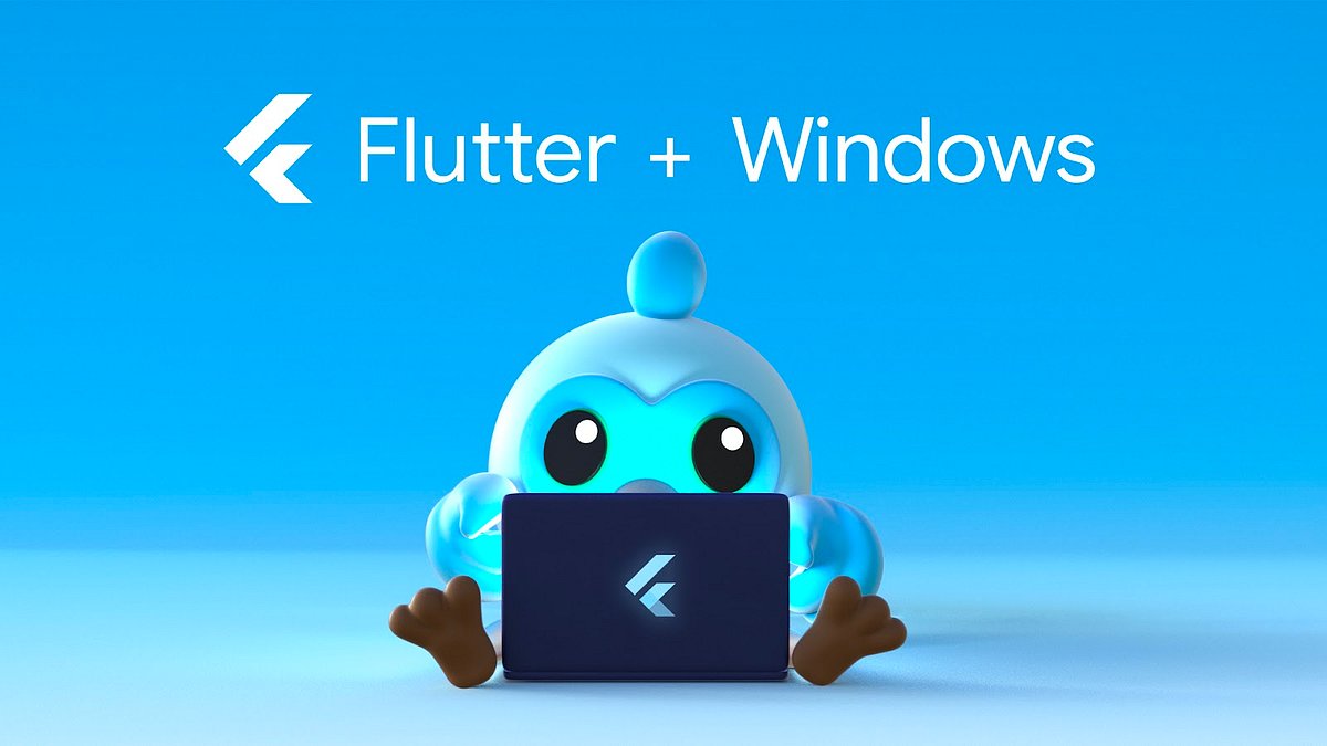 FlutterDev's tweet card. Windows stable, performance improvements, Material 3 updates and more!